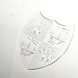 Oval salver in simple design with engraved coat of… - photo 3