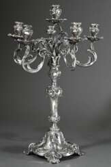 Large, richly rocaille-decorated table girandole w…