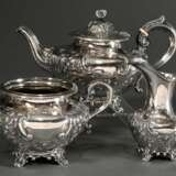 3 Piece Victorian tea set with embossed and finely… - photo 1
