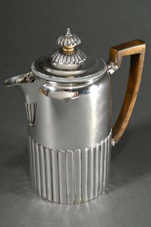 Cylindrical George III coffee pot with half-groove… - photo 2 Cylindrical George III coffee pot with half-groove… - photo 2