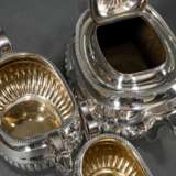 3 Pieces George III tea set on small ball feet wit… - photo 4