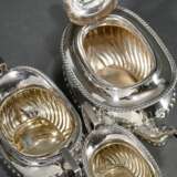 3 Pieces English tea set with gadrooned decoration… - photo 2