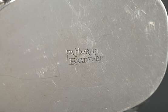 3 Pieces English tea set with gadrooned decoration… - photo 4