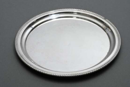 Round English tray with fluted rim, Gorham, USA, 9… - фото 1