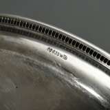 Round tray with fluted rim, Wilhelm T. Binder, 835… - фото 4