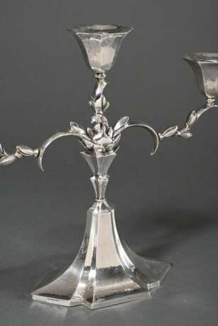 Pair of three-light girandoles in expressionist st… - фото 2 Pair of three-light girandoles in expressionist st… - фото 2