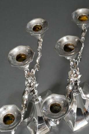 Pair of three-light girandoles in expressionist st… - фото 3 Pair of three-light girandoles in expressionist st… - фото 3