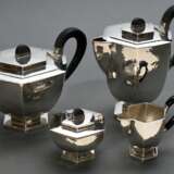 4-Piece hammered Art Deco coffee and tea service i… - photo 1