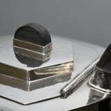 4-Piece hammered Art Deco coffee and tea service i… - photo 5