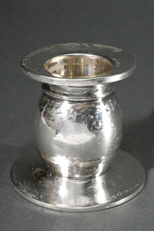 Martellated Art Deco candlestick with spherical bo… - photo 1