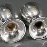 Pair of hammered egg cups in elegant design, 835 s… - photo 2