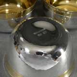 4 hammered fist cups with gold-plated rim, maker's… - photo 3