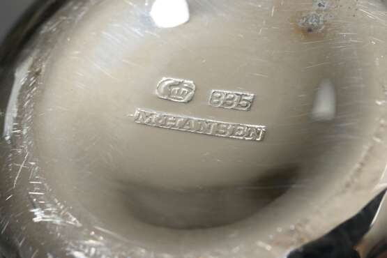 4 hammered fist cups with gold-plated rim, maker's… - photo 4 4 hammered fist cups with gold-plated rim, maker's… - photo 4