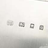 Square English tray with recessed corners on rolle… - photo 3