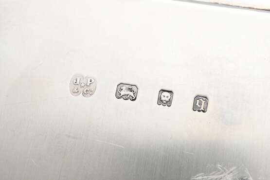 Square English tray with recessed corners on rolle… - photo 3 Square English tray with recessed corners on rolle… - photo 3