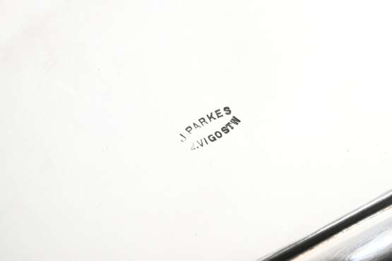 Square English tray with recessed corners on rolle… - photo 4 Square English tray with recessed corners on rolle… - photo 4