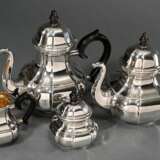 4-piece coffee and tea service with angular, round… - photo 1