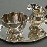 3 Pieces small sugar and cream set in multi-pass f… - фото 2