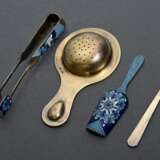 6 Various pieces of Russian tea set with coloured … - photo 4