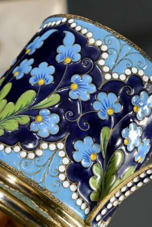 6 Various pieces of Russian tea set with coloured … - photo 6 6 Various pieces of Russian tea set with coloured … - photo 6