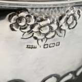 English footed bowl with embossed cloverleaf decor… - photo 3