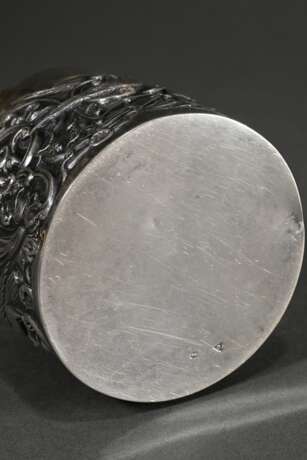 Cylindrical tea caddy with stamped relief ‘Birds a… - фото 5 Cylindrical tea caddy with stamped relief ‘Birds a… - фото 5