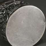 Cylindrical tea caddy with stamped relief ‘Birds a… - фото 5