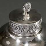 Cylindrical tea caddy with stamped relief ‘Birds a… - фото 6