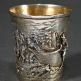 Embossed hunting cup with surrounding relief ‘Hunt… - photo 1