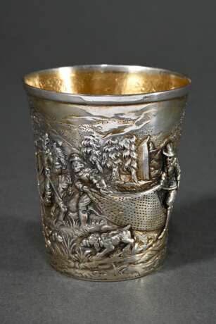 Embossed hunting cup with surrounding relief ‘Hunt… - фото 1 Embossed hunting cup with surrounding relief ‘Hunt… - фото 1