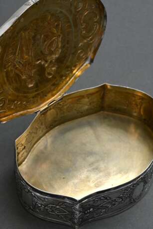 Large lid box in curved shape with embossed motif … - photo 4