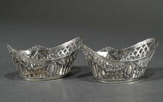 Paar schiffchenförmige Konfektschälchen im Louis X… - Foto 1 Paar schiffchenförmige Konfektschälchen im Louis X… - Foto 1