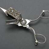 Wick trimmer with floral relief, 800 silver, 87g, … - фото 1