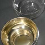 Bowl with ornamental rim and glass insert, engrave… - фото 4