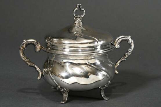 Polish sugar bowl with twisted handles on feet in … - photo 1 Polish sugar bowl with twisted handles on feet in … - photo 1