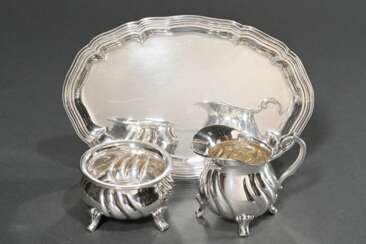 3 Pieces sugar and cream set ( height 5/9cm) in Dr…