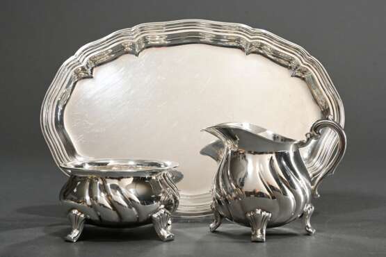 3 Pieces sugar and cream set ( height 5/9cm) in Dr… - photo 2