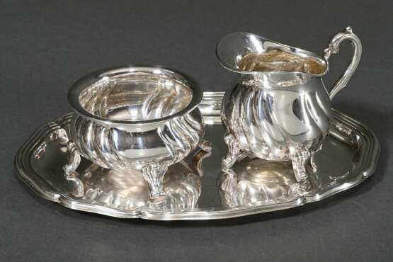 3 Pieces sugar and cream set ( height 5/9cm) in Dr… - photo 4