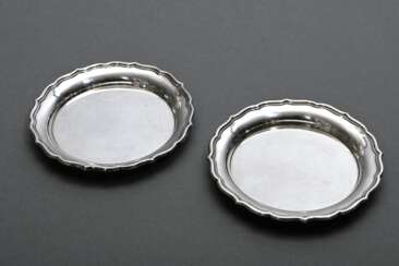 Pair of coasters, Wilhelm Binder, 835 silver, 146 …