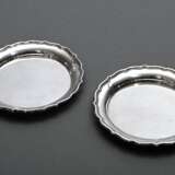 Pair of coasters, Wilhelm Binder, 835 silver, 146 … - photo 1