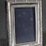 Square silver frame with crossband decoration and … - фото 1