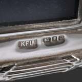 Square silver frame with crossband decoration and … - фото 3