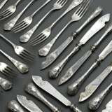 24 Pieces fruit cutlery set with Rococo decoration… - photo 1