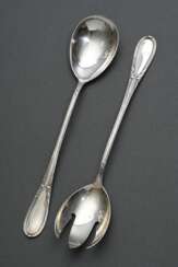 2 pieces of Danish salad servers with crossband an…