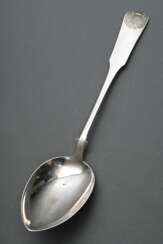 Large Danish spoon with shell relief, engraved on …