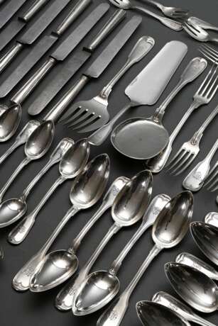 85 Pieces of cutlery with thread pattern and monog… - photo 3 85 Pieces of cutlery with thread pattern and monog… - photo 3