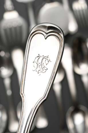 85 Pieces of cutlery with thread pattern and monog… - photo 5 85 Pieces of cutlery with thread pattern and monog… - photo 5