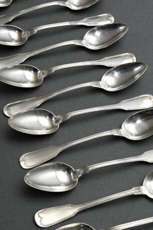 12 Teaspoons ‘Augsburger Faden’, Bruckmann & Söhne… - photo 1