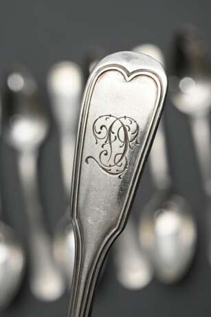 12 Teaspoons ‘Augsburger Faden’, Bruckmann & Söhne… - photo 3