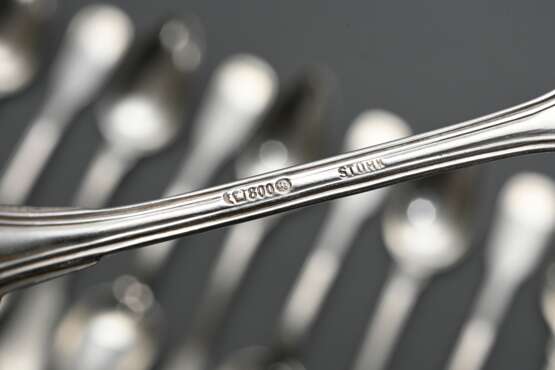 12 Teaspoons ‘Augsburger Faden’, Bruckmann & Söhne… - photo 4